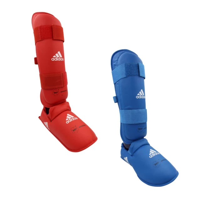 Adidas WKF Karate Shin & Instep Protector Muay Thai Shin Pads 3 Adidas WKF Karate Shin & Instep Protector Muay Thai Shin Pads