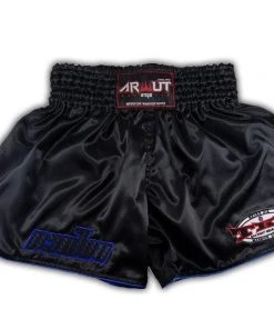 Arwut Classic Black Muay Thai Shorts 22 Arwut Classic Black Muay Thai Shorts