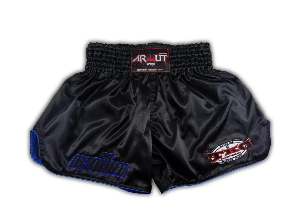 Arwut Classic Black Muay Thai Shorts 12 Arwut Classic Black Muay Thai Shorts