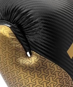 Adidas WAKO Kickboxing Pro Point Fighter Gloves Black Gold Boxing Gloves