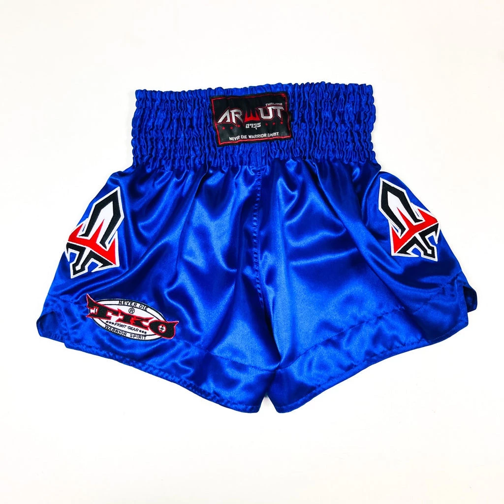 Arwut Muay Thai Shorts BS1 Blue 4 Arwut Muay Thai Shorts BS1 Blue