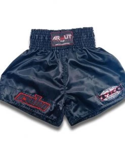 Arwut Classic Black Muay Thai Shorts Black/Red