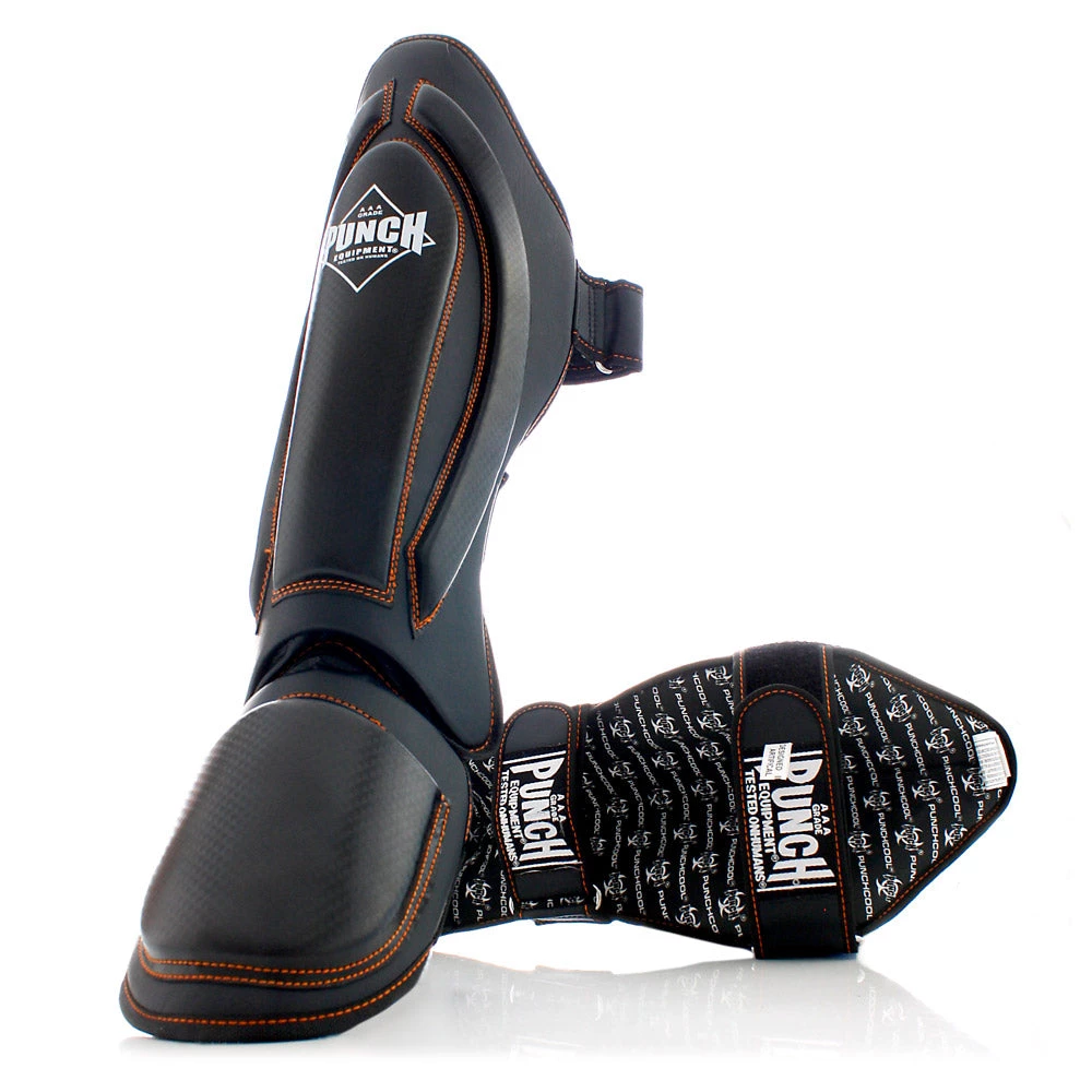 Punch Equipment Precision Black Diamond Muay Thai Shin Pads - Punch Boxing 3 Punch Equipment Precision Black Diamond Muay Thai Shin Pads - Punch Boxing