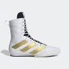 Adidas Boxing Shoes Box Hog 3 White/Gold 1 Adidas Boxing Shoes Box Hog 3 White/Gold