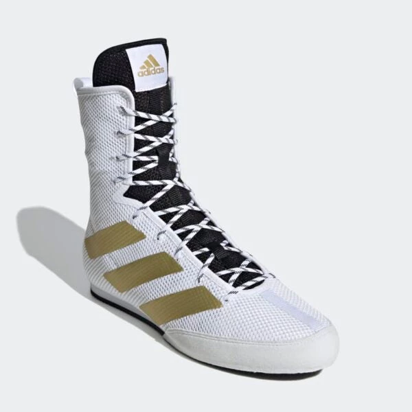 Adidas Boxing Shoes Box Hog 3 White/Gold 4 Adidas Boxing Shoes Box Hog 3 White/Gold