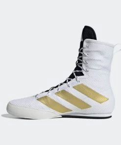 Adidas Boxing Shoes Box Hog 3 White/Gold 11 Adidas Boxing Shoes Box Hog 3 White/Gold