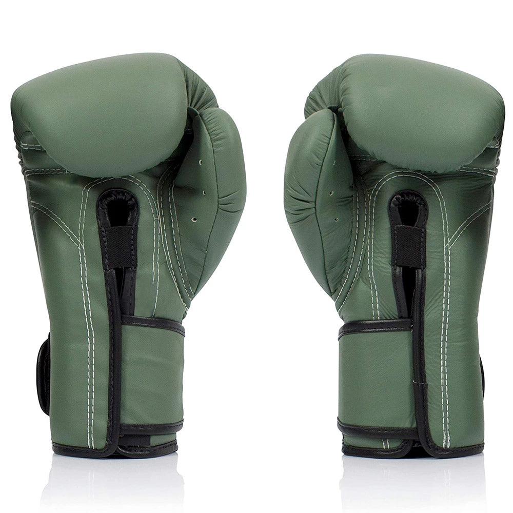 Fairtex F-Day Green Army Boxing Gloves (BGV11) 5 Fairtex F-Day Green Army Boxing Gloves (BGV11)