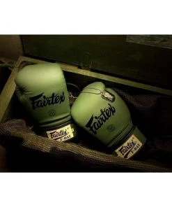 Fairtex F-Day Green Army Boxing Gloves (BGV11) 16 Fairtex F-Day Green Army Boxing Gloves (BGV11)