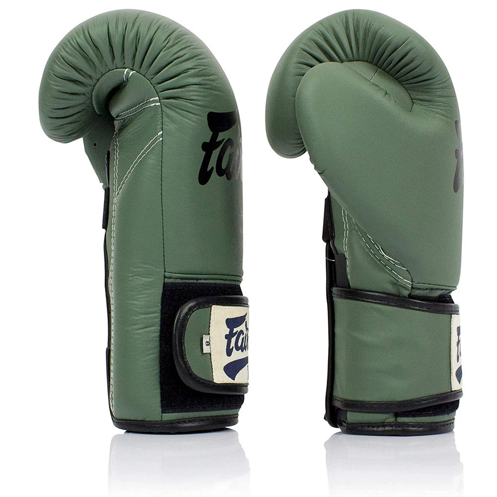 Fairtex F-Day Green Army Boxing Gloves (BGV11) 4 Fairtex F-Day Green Army Boxing Gloves (BGV11)