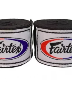 Fairtex Package 5: Black Gloves + Shin Guards + Gear Bag + Hand Wraps Muay Thai