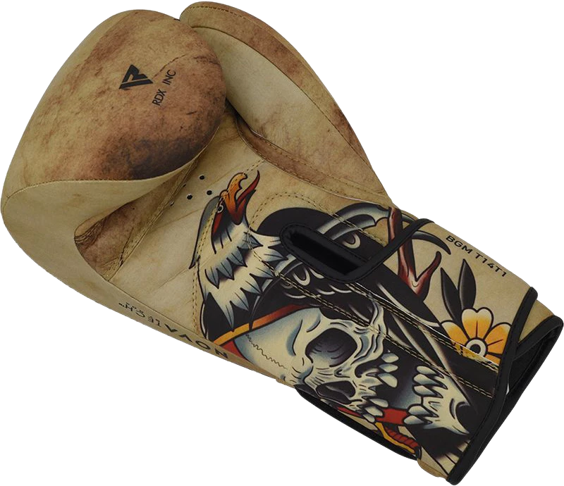 RDX - T14 HARRIER TATTOO BOXING GLOVES 4 RDX - T14 HARRIER TATTOO BOXING GLOVES