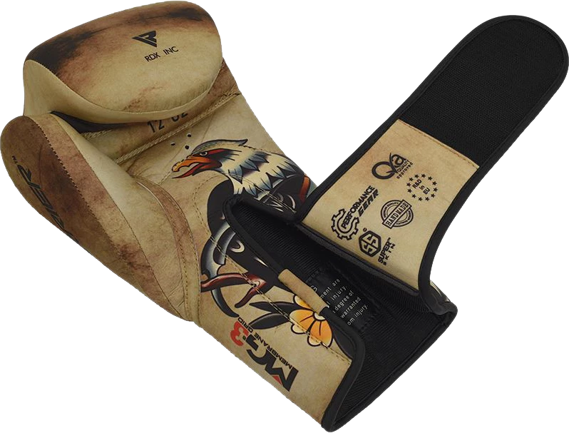 RDX - T14 HARRIER TATTOO BOXING GLOVES 5 RDX - T14 HARRIER TATTOO BOXING GLOVES