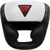 RDX Full Face Boxing Head Guard Leather White / Black T1 Boxing Head Gear 1 RDX Full Face Boxing Head Guard Leather White / Black T1 Boxing Head Gear