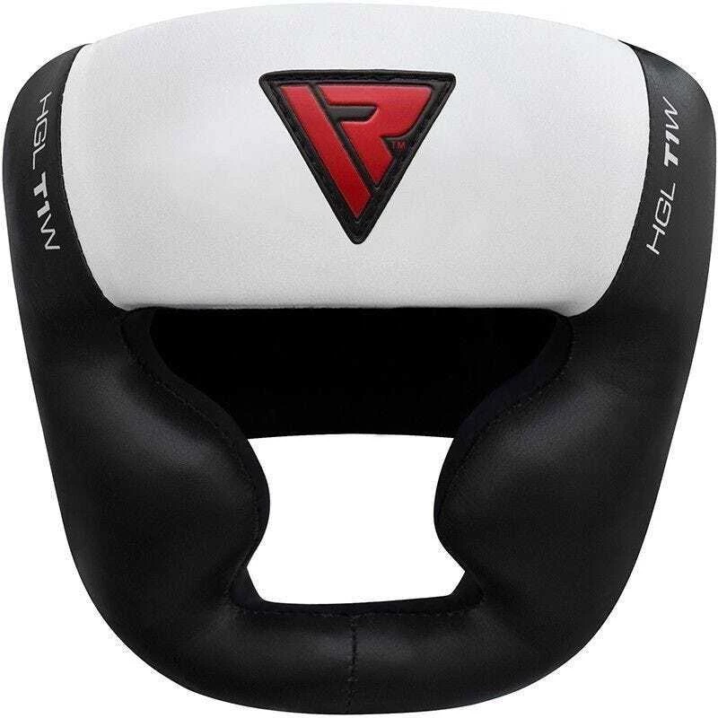 RDX Full Face Boxing Head Guard Leather White / Black T1 Boxing Head Gear 3 RDX Full Face Boxing Head Guard Leather White / Black T1 Boxing Head Gear