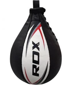 Boxing RDX - LEATHER SPEEDBALL - WHITE/RED