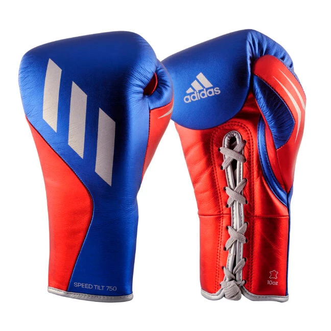 Adidas Boxing Speed Tilt 750 Pro Fight Glove Blue Metallic Red 7 Adidas Boxing Speed Tilt 750 Pro Fight Glove Blue Metallic Red