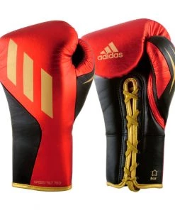 Adidas Speed Tilt 750 Pro Fight Glove Red Metallic Black/Gold Boxing