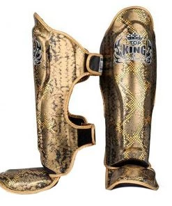 Muay Thai Top King "Snake" Leather Shin Guards