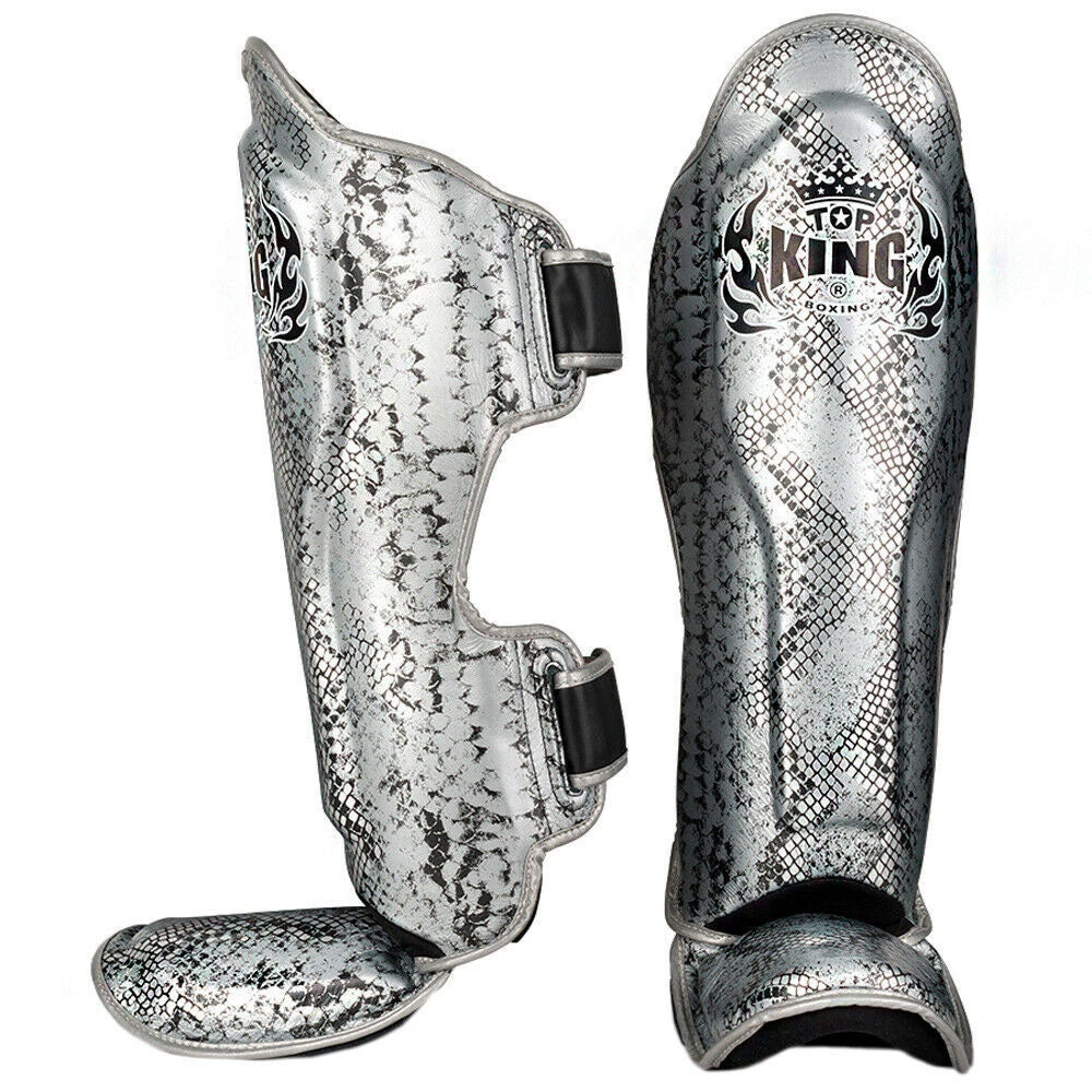 Muay Thai Top King "Snake" Leather Shin Guards 5 Muay Thai Top King "Snake" Leather Shin Guards