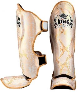Muay Thai Top King "Snake" Leather Shin Guards