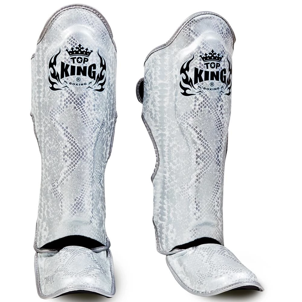 Muay Thai Top King "Snake" Leather Shin Guards 6 Muay Thai Top King "Snake" Leather Shin Guards