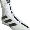 Adidas Box Hog 3 White/Black Boxing Shoes 1 Adidas Box Hog 3 White/Black Boxing Shoes