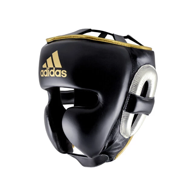 Adidas ADISTAR Pro Head Gear Black/Silver Boxing Head Gear 3 Adidas ADISTAR Pro Head Gear Black/Silver Boxing Head Gear