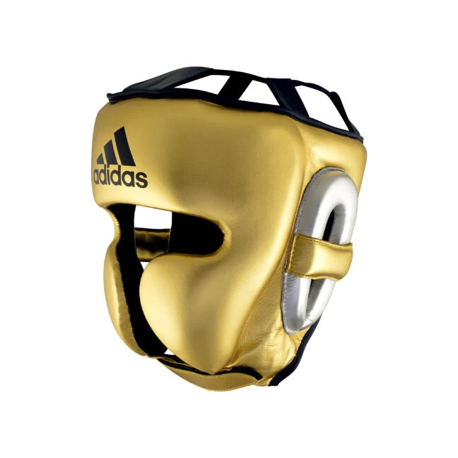 Adidas ADISTAR Pro Head Gear Metallic Gold Boxing Head Gear 3 Adidas ADISTAR Pro Head Gear Metallic Gold Boxing Head Gear