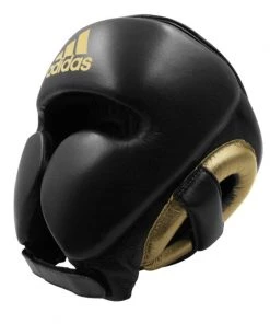 Adidas ADISTAR Pro Head Gear Black/Gold Boxing