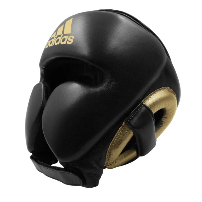 Adidas ADISTAR Pro Head Gear Black/Gold Boxing 4 Adidas ADISTAR Pro Head Gear Black/Gold Boxing
