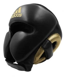 Adidas ADISTAR Pro Head Gear Black/Gold Boxing 10 Adidas ADISTAR Pro Head Gear Black/Gold Boxing