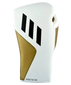 Adidas Tilt 350 Pro Training Lace-up White Metallic Gold Boxing Gloves