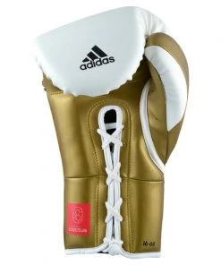 Adidas Tilt 350 Pro Training Lace-up White Metallic Gold Boxing Gloves 13 Adidas Tilt 350 Pro Training Lace-up White Metallic Gold Boxing Gloves
