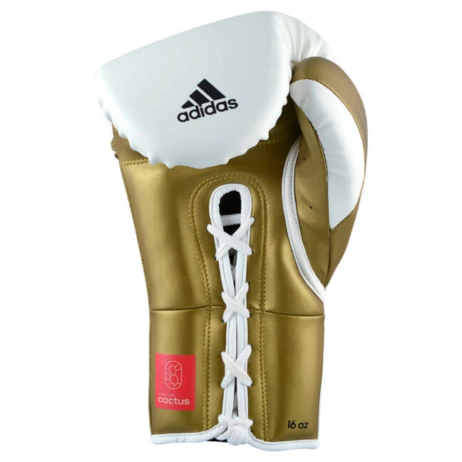 Adidas Tilt 350 Pro Training Lace-up White Metallic Gold Boxing Gloves 5 Adidas Tilt 350 Pro Training Lace-up White Metallic Gold Boxing Gloves