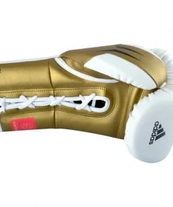 Adidas Tilt 350 Pro Training Lace-up White Metallic Gold Boxing Gloves 14 Adidas Tilt 350 Pro Training Lace-up White Metallic Gold Boxing Gloves