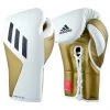 Adidas Tilt 350 Pro Training Lace-up White Metallic Gold Boxing Gloves