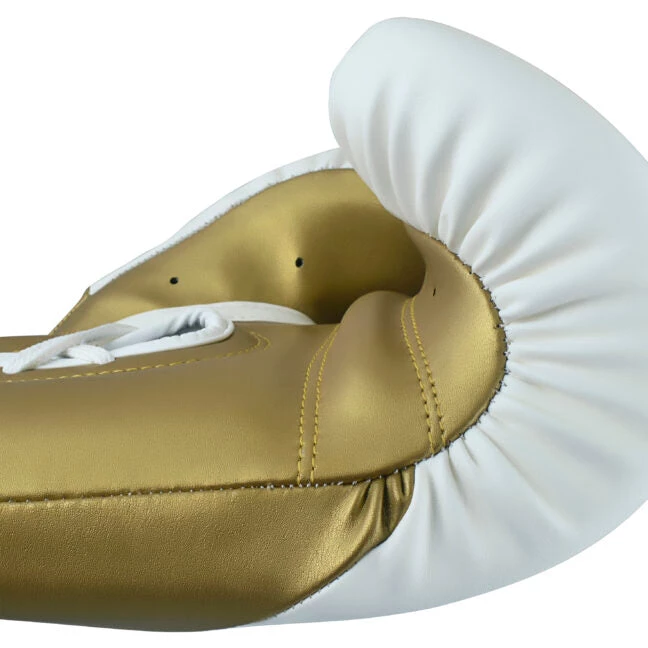 Adidas Tilt 350 Pro Training Lace-up White Metallic Gold Boxing Gloves 10 Adidas Tilt 350 Pro Training Lace-up White Metallic Gold Boxing Gloves