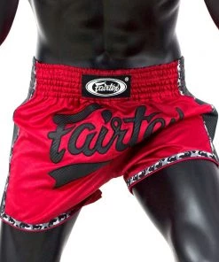 Fairtex Muay Thai Shorts - BS1703 Red/Black