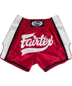 Fairtex Muay Thai Shorts - BS1704 Red/White