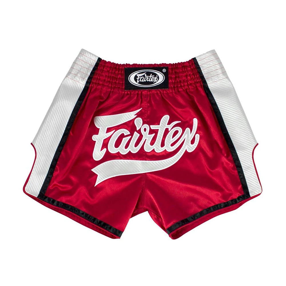 Fairtex Muay Thai Shorts - BS1704 Red/White 3 Fairtex Muay Thai Shorts - BS1704 Red/White