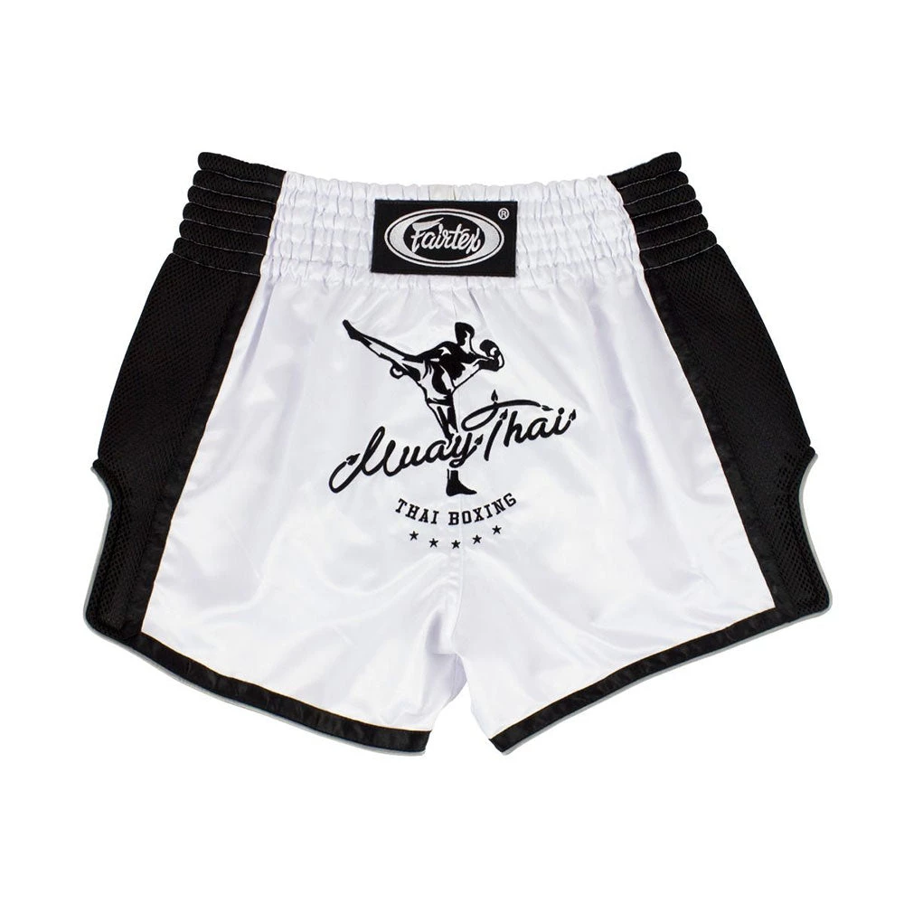 Fairtex Muay Thai Shorts - BS1707 White 3 Fairtex Muay Thai Shorts - BS1707 White