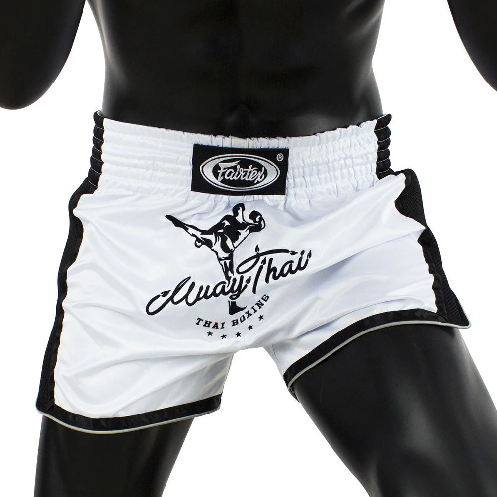 Fairtex Muay Thai Shorts - BS1707 White 5 Fairtex Muay Thai Shorts - BS1707 White
