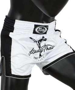 Fairtex Muay Thai Shorts - BS1707 White 9 Fairtex Muay Thai Shorts - BS1707 White
