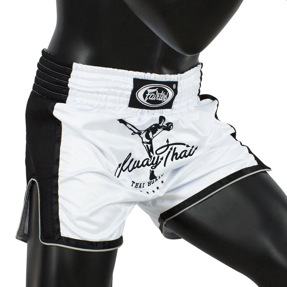 Fairtex Muay Thai Shorts - BS1707 White 6 Fairtex Muay Thai Shorts - BS1707 White
