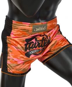 Fairtex Muay Thai Shorts - BS1711 Orange Camo