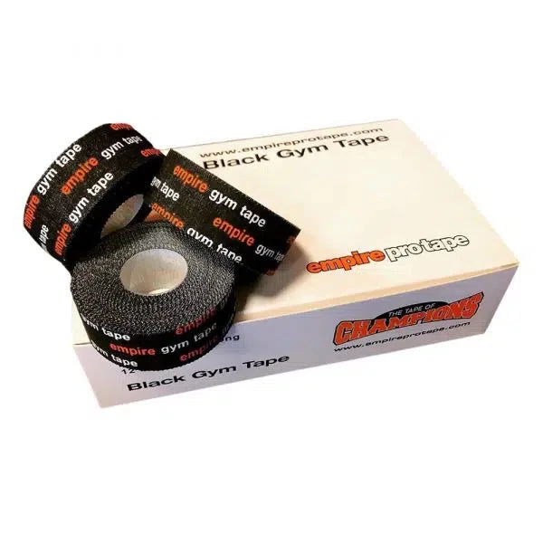 Empire Black Gym Tape 2.5xm X 13mtr 4 Empire Black Gym Tape 2.5xm X 13mtr