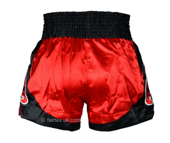 Fairtex Muay Thai Shorts - Yodsanklai Bite - Red/Black (BS0611) 6 Fairtex Muay Thai Shorts - Yodsanklai Bite - Red/Black (BS0611)