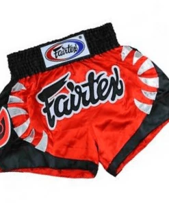 Fairtex Muay Thai Shorts - Yodsanklai Bite - Red/Black (BS0611) 8 Fairtex Muay Thai Shorts - Yodsanklai Bite - Red/Black (BS0611)