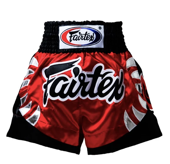 Fairtex Muay Thai Shorts - Yodsanklai Bite - Red/Black (BS0611) 3 Fairtex Muay Thai Shorts - Yodsanklai Bite - Red/Black (BS0611)