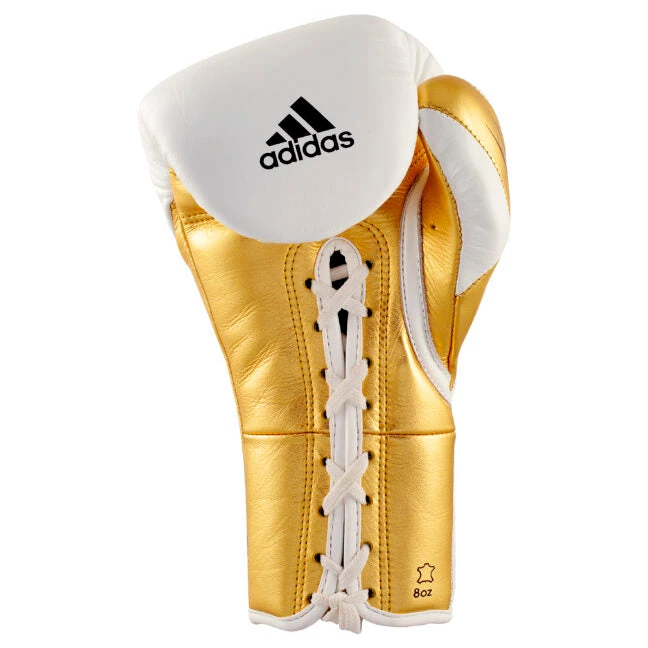 Adidas Speed Tilt 750 Pro Glove White Metallic Gold Boxing Gloves 6 Adidas Speed Tilt 750 Pro Glove White Metallic Gold Boxing Gloves